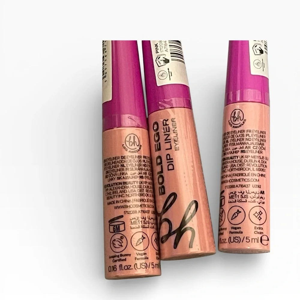 Bold Ego Dip Liner Eyeliner Liquid Vegan Beauty Cosmetics Lot of 3 Sealed New